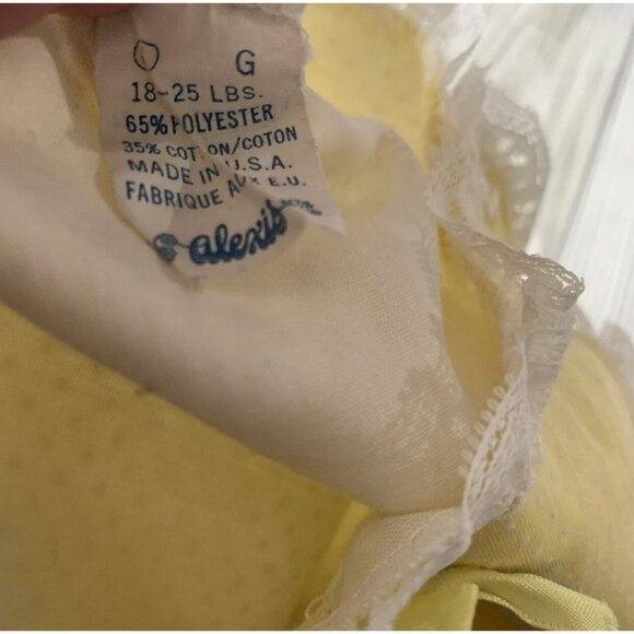 Vintage Alexis Pastel Lace Swiss Dot Romantic Apron Top USA - Picture 8 of 8